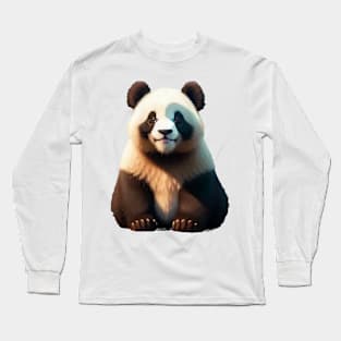 Just a Smily Baby Panda 3 Long Sleeve T-Shirt